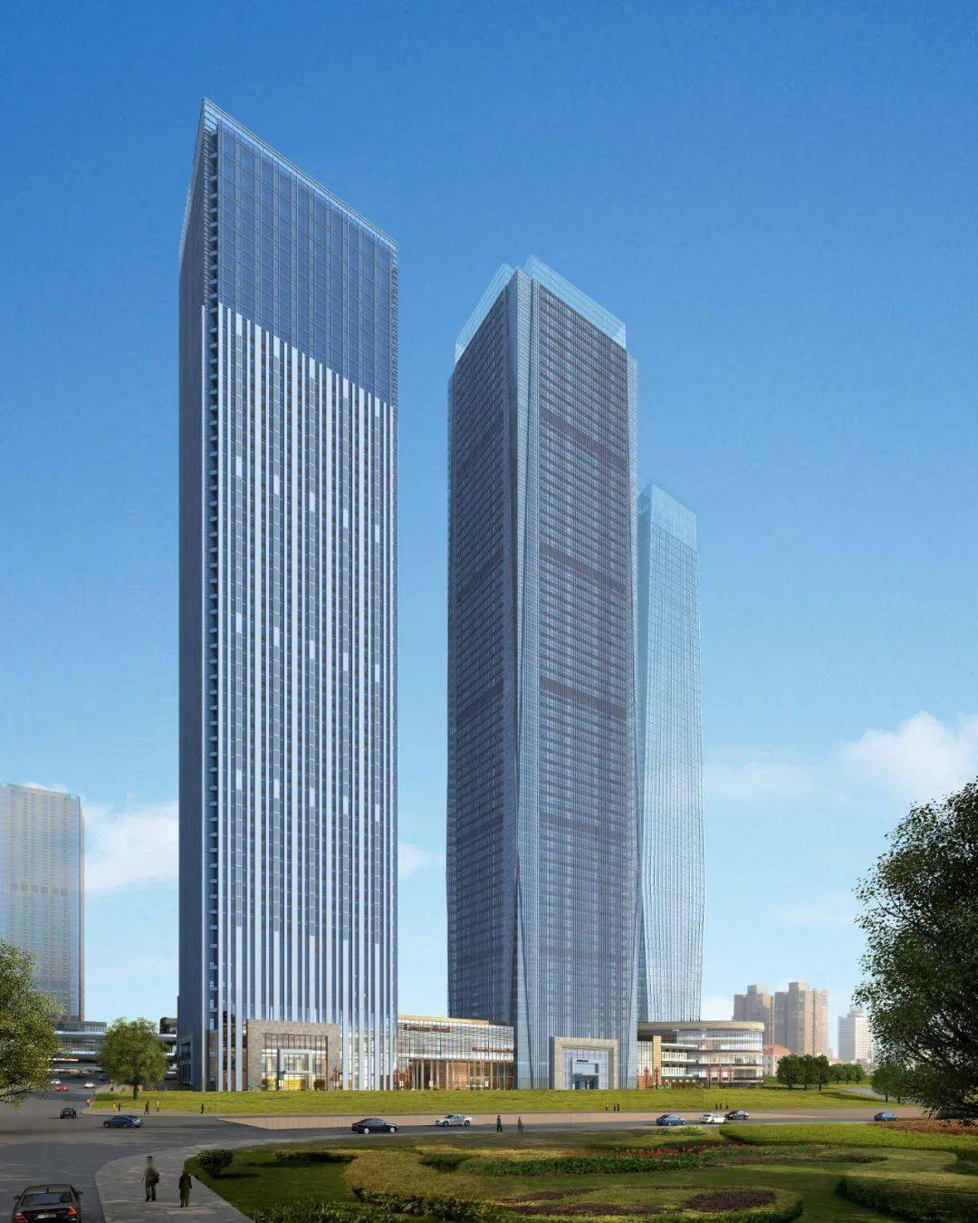 杭萧钢构成功签订新疆宝能城二期二标段2-02#公寓和2-C3#商业配套钢结构工程 (图1)