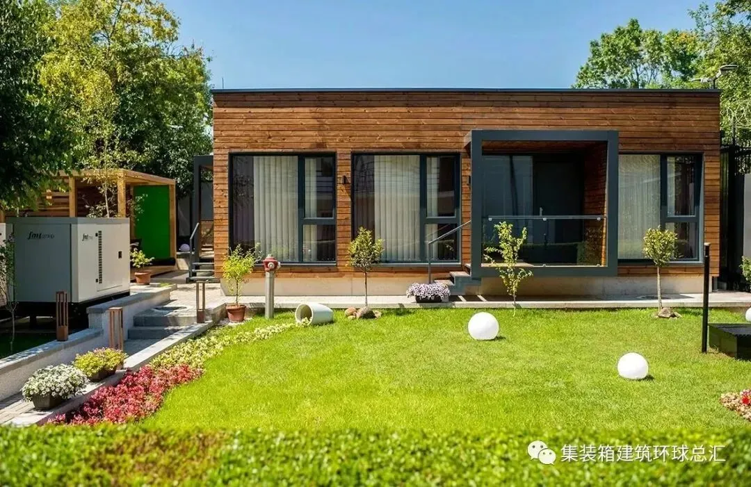 【集装箱房屋·建筑】 大使馆御用建材,金色发光的可持续结构!(图1) 图片