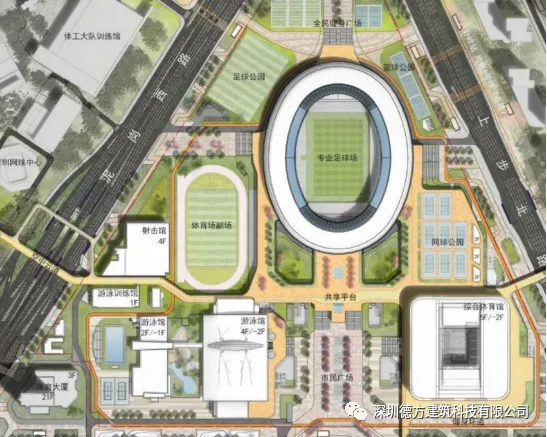 【钢结构·工程】1700吨口字型钢桁架,提升高度为32m——深圳市体育中心改造提升项目(一期)主体工程屋盖口字型主桁架顺利提升(图5) 图片