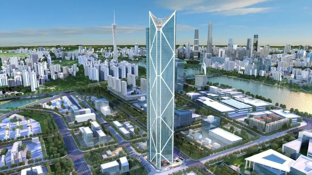 【钢结构·工程】广州广商中心项目主体钢结构封顶(图6) 图片