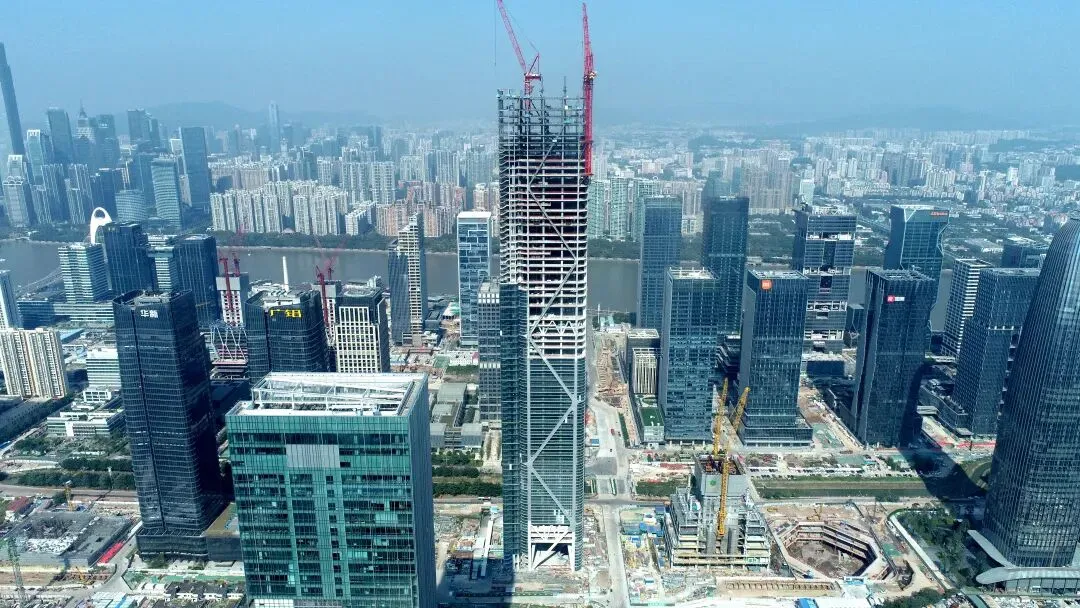【钢结构·工程】广州广商中心项目主体钢结构封顶(图8) 图片