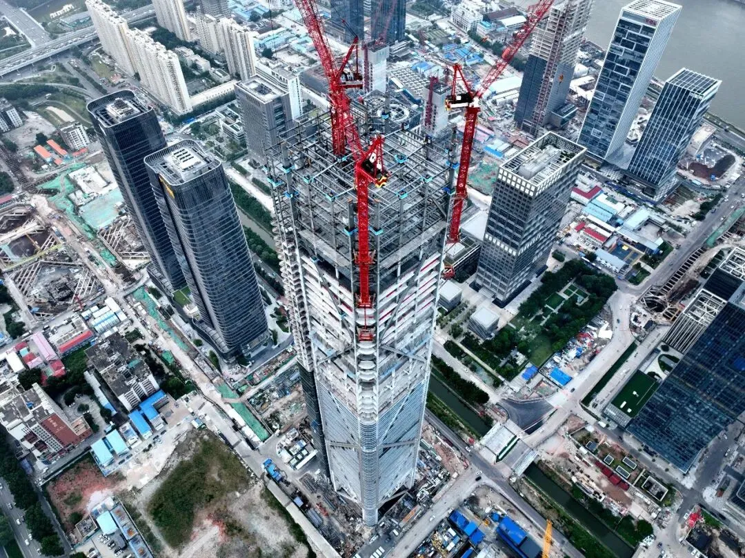 【钢结构·工程】广州广商中心项目主体钢结构封顶(图17) 图片